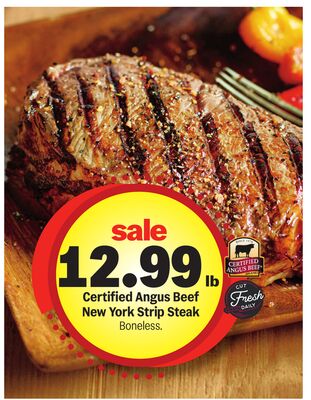 Certified Angus Beef New York Strip Steak