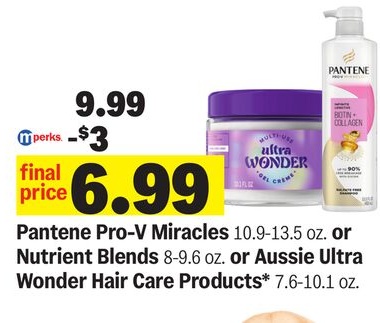 Pantene Pro-V Miracles 10.9-13.5 oz. or Nutrient Blends 8-9.6 oz. or Aussie Ultra Wonder Hair Care Products* 7.6-10.1 oz.