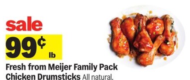 Fresh from Meijer Family Pack Chicken Drumsticks