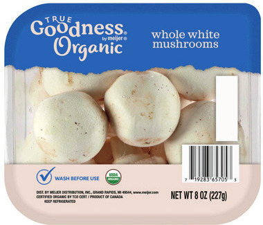 True Goodness Organic Whole or Sliced White Mushrooms*
