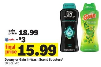 Downy or Gain In-Wash Scent Boosters*