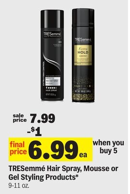 TRESemmé Hair Spray, Mousse or Gel Styling Products*