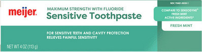 Meijer Sensitive Toothpaste*