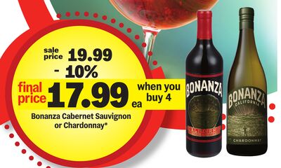 Bonanza Cabernet Sauvignon or Chardonnay*