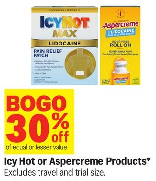 Icy Hot or Aspercreme Products*