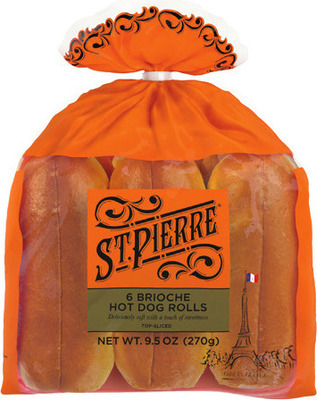 St. Pierre Brioche Bread Hamburger or Hot Dog Buns*