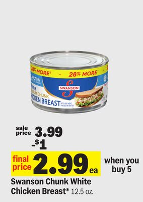 Swanson Chunk White Chicken Breast*