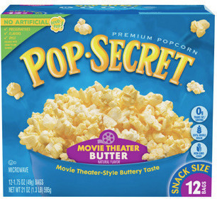 Pop Secret Microwave Popcorn 6 ct./3.2 oz. or Snack Pack* 12 ct./1.75 oz.