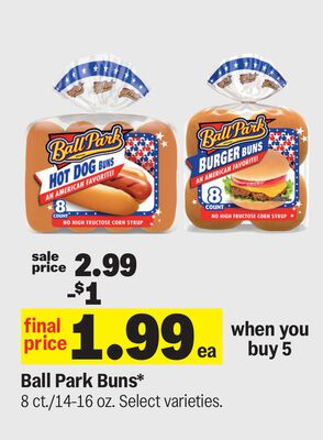 Ball Park Buns*