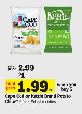 Cape Cod or Kettle Brand Potato Chips*