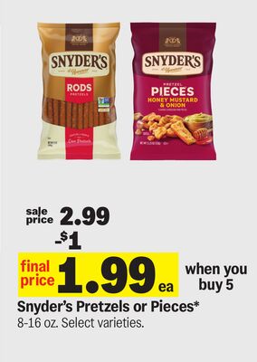 Snyder's Pretzels or Pieces*