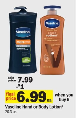 Vaseline Hand or Body Lotion*