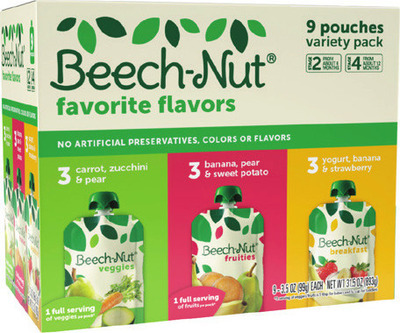 Beech-Nut Food Pouch Variety Pack*