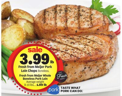 Fresh from Meijer Pork Loin Chops