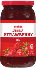 Meijer Strawberry Preserves or Seedless Jam
