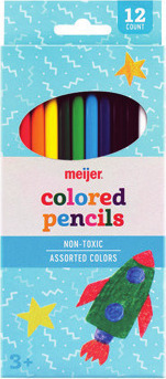 Meijer 12 Ct. Colored Pencils*