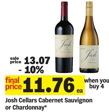Josh Cellars Cabernet Sauvignon or Chardonnay*