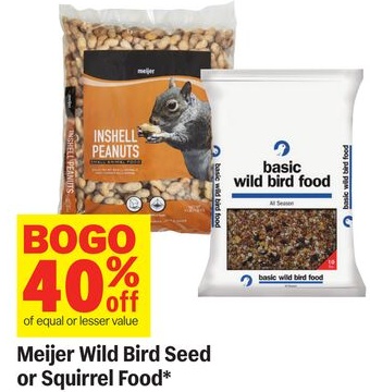 Meijer Wild Bird Seed or Squirrel Food*