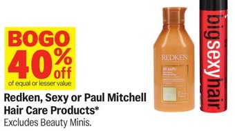 Redken, Sexy or Paul Mitchell Hair Care Products*