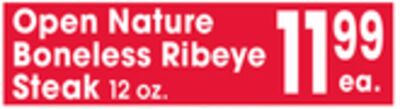 Open Nature Boneless Ribeye Steak