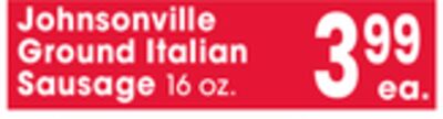 Johnsonville Ground Italian Sausage