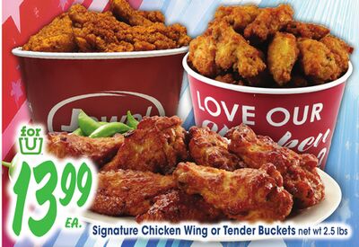 Signature Chicken Wing or Tender Buckets