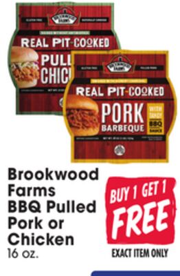 Brookwood Farms BBQ Pulled Pork or Chicken