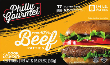 Philly Gourmet Beef Burgers