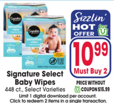 Signature Select Baby Wipes