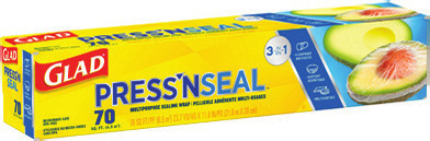 Glad Cling Wrap 200 sq. ft. or Glad Press 'N Seal 70 sq. ft.
