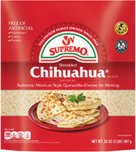FIJI Water 6 pk., 1 liter. or V&V Supremo Shredded Chihuahua Cheese