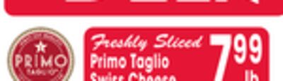 Primo Taglio Swiss Cheese