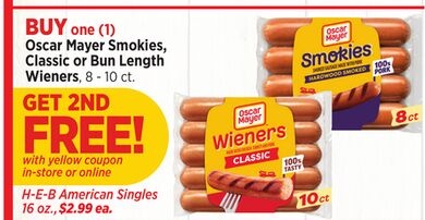Oscar Mayer Smokies, Classic or Bun Length Wieners