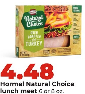 Hormel Natural Choice lunch meat