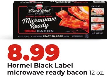 Hormel Black Label microwave ready bacon