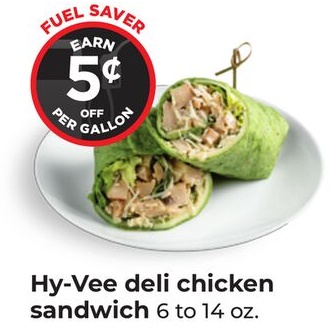 Hy-Vee deli chicken sandwich