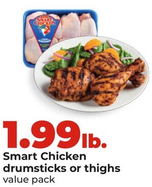Smart Chicken drumsticks or thighs value pack