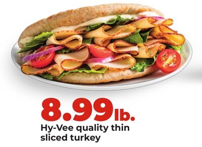 Hy-Vee quality thin sliced turkey