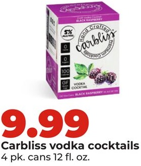 Carbliss vodka cocktails