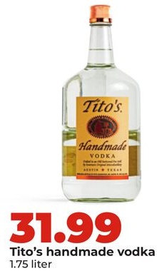 Tito's handmade vodka