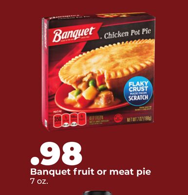 Banquet fruit or meat pie