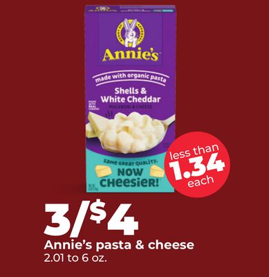 Annie's pasta & cheese