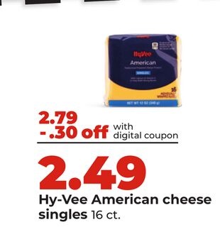 Hy-Vee American cheese singles
