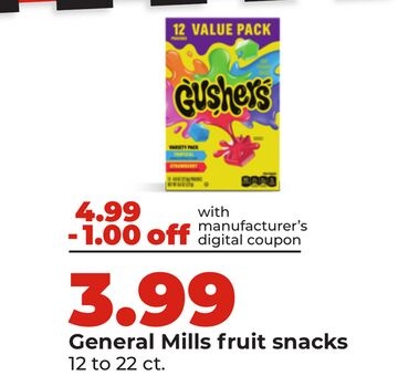 General Mills fruit snacks