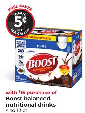 Boost balanced nutritional drinks
