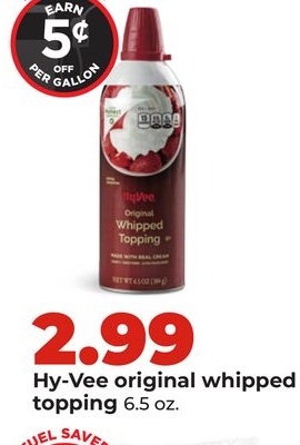 Hy-Vee original whipped topping