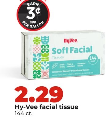 Hy-Vee facial tissue