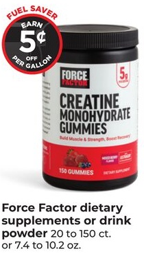 Force Factor dietary supplements or drink powder