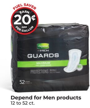 Depend for Men products