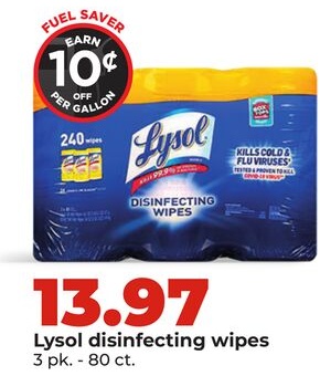 Lysol disinfecting wipes
